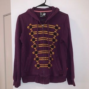【3 for $10】Hooded zip Jacket in Purple